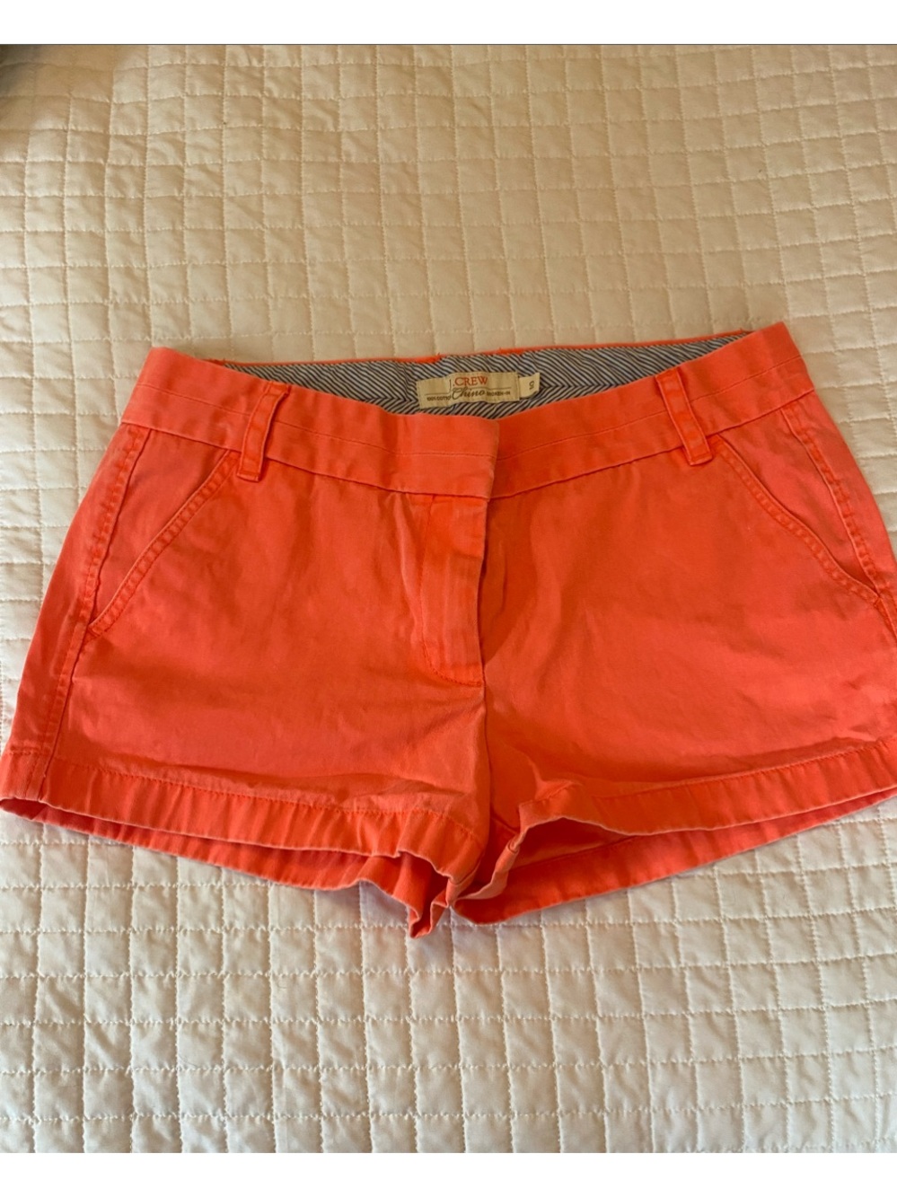 J. Crew Women's Coral Chino Shorts